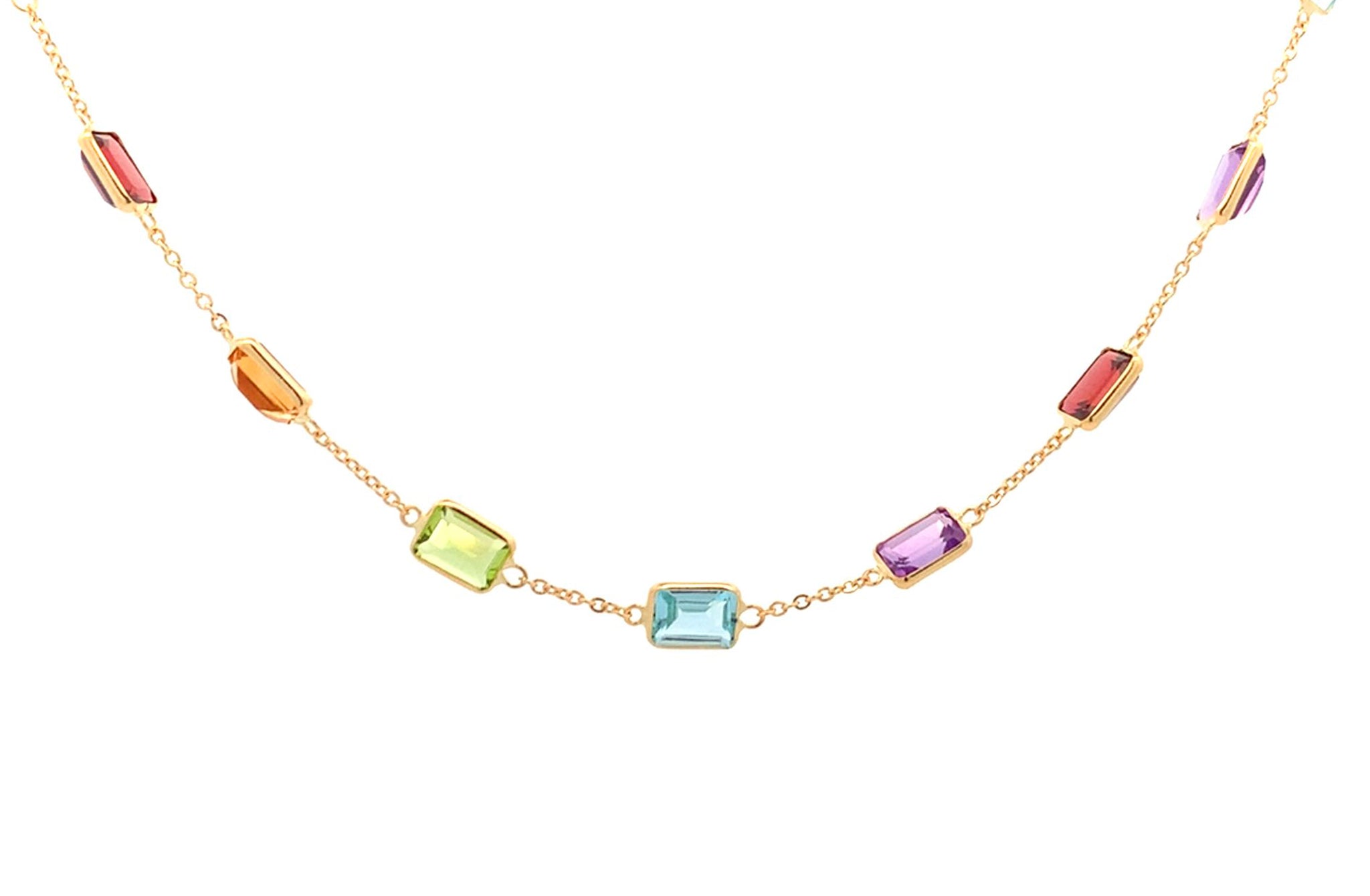 Horizontal sales gemstone choker