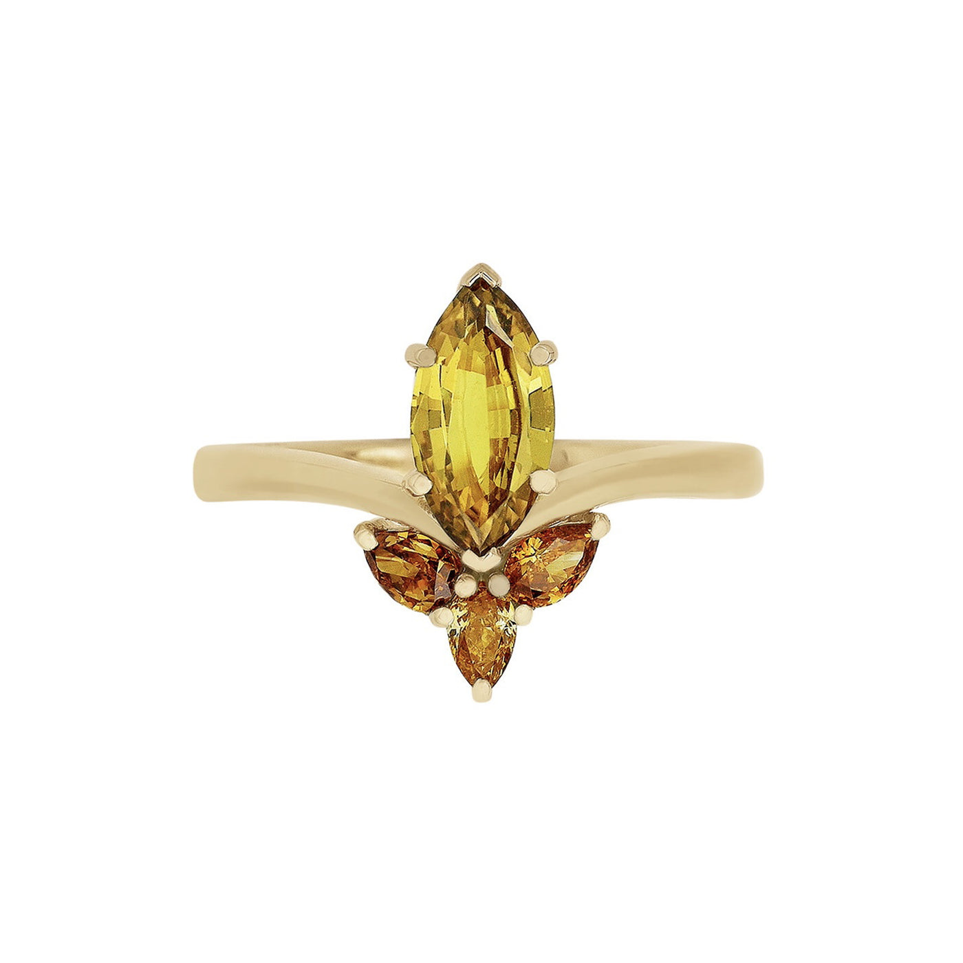 Noble: Sapphire and Diamond Ring in Yellow Gold | 1.40ctw