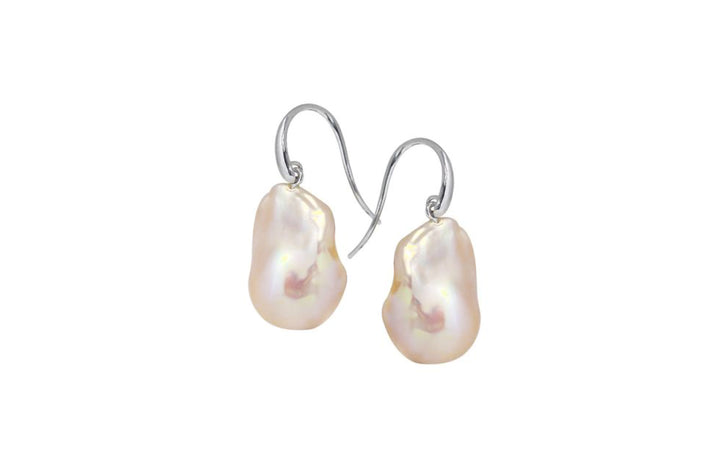 Baroque Pearl Earrings Sterling Silver, Pearl Earrings outlets Wedding