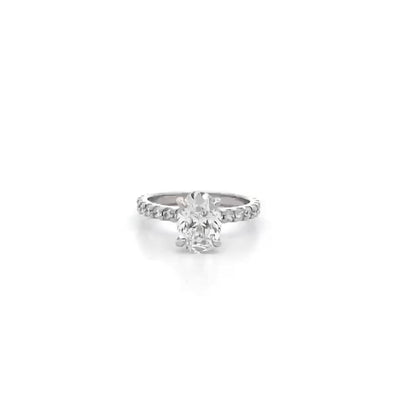 Honour: Oval Cut Diamond Solitaire Ring in Platinum | 2.21ctw