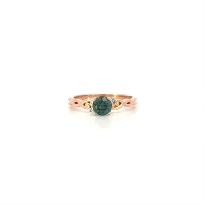 Cara: Sapphire Solitaire Ring in Rose Gold | 0.76ct