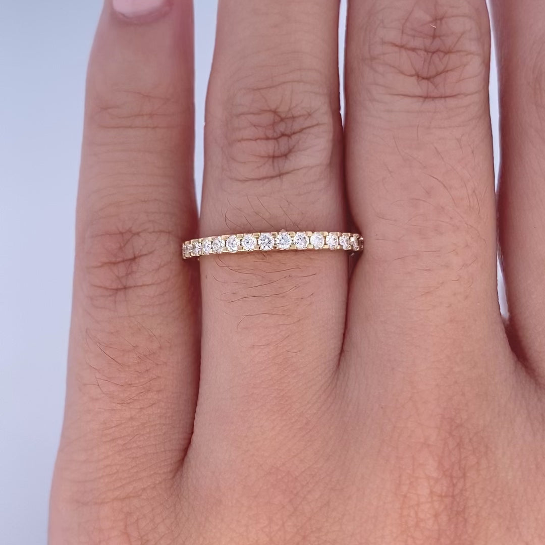 Brilliant Diamond Scallop Set Ring The Village Goldsmith