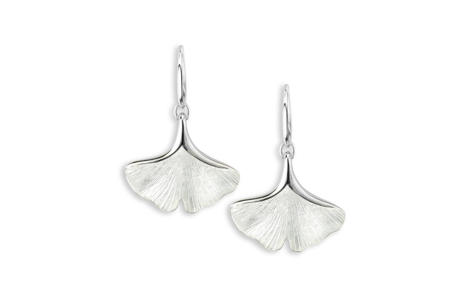 Ginkgo leaf sales earrings silver